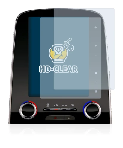 Abbildung des Geräts Renault Espace R-Link 2 8.7" mit einer Vielzahl des Displayschutzes.