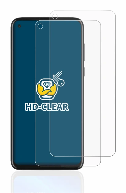 Abbildung des Geräts Motorola Moto G8 Power mit einer Vielzahl des Displayschutzes.