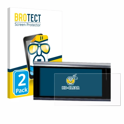 Vorderseite einer Produktverpackung mit dem Markenlogo BROTECT. Daneben ist das Gerät Audi A6 2018 MMI Navigation Plus 10.1" 2