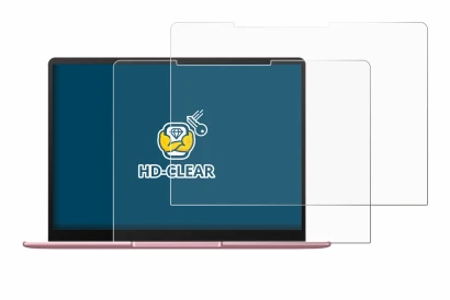 Abbildung des Geräts Huawei MateBook 13 2020 mit einer Vielzahl des Displayschutzes.