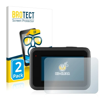 Vorderseite einer Produktverpackung mit dem Markenlogo BROTECT. Daneben ist das Gerät GoPro Hero 9 Black mit dem zugehörigen D