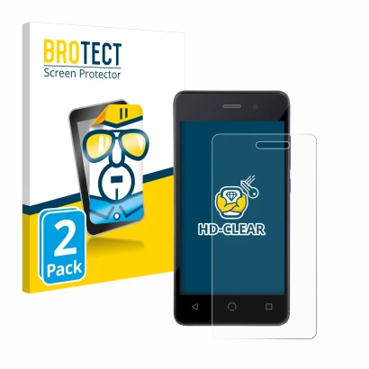 Vorderseite einer Produktverpackung mit dem Markenlogo BROTECT. Daneben ist das Gerät Omnipod Dash mit dem zugehörigen Display