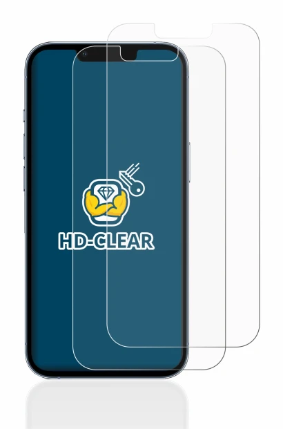 Abbildung des Geräts Apple iPhone 13 Pro mit einer Vielzahl des Displayschutzes.