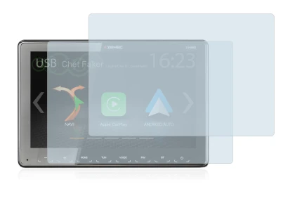 Abbildung des Geräts Zenec Z-N965 mit einer Vielzahl des Displayschutzes.