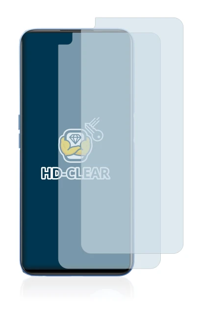 Abbildung des Geräts realme 8 5G mit einer Vielzahl des Displayschutzes.