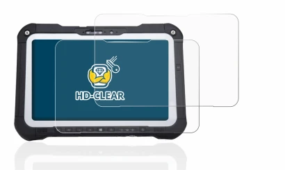 Abbildung des Geräts Panasonic Toughbook FZ-G2 mit einer Vielzahl des Displayschutzes.