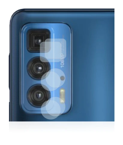 Abbildung des Geräts Motorola Edge 20 Pro (NUR Kameraschutz) mit einer Vielzahl des Displayschutzes.