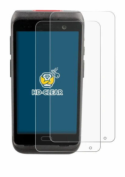 Abbildung des Geräts Honeywell CT40 XP mit einer Vielzahl des Displayschutzes.