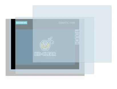 Abbildung des Geräts Siemens Simatic HMI TP700 Comfort mit einer Vielzahl des Displayschutzes.
