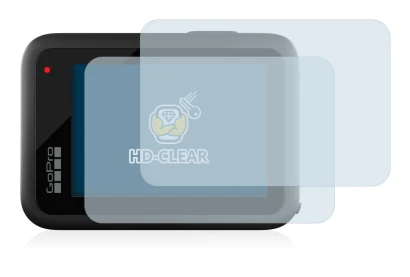 Abbildung des Geräts GoPro Hero 10 Black mit einer Vielzahl des Displayschutzes.