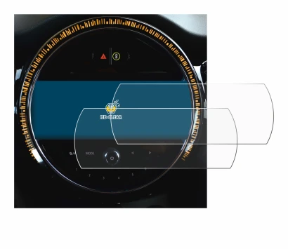 Abbildung des Geräts Mini Cooper 2021 Infotainment System 8.8" mit einer Vielzahl des Displayschutzes.