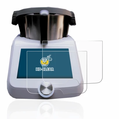 Abbildung des Geräts SilverCrest Monsieur Cuisine Smart mit einer Vielzahl des Displayschutzes.