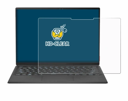 Abbildung des Geräts ASUS Rog Flow Z13 2022 mit einer Vielzahl des Displayschutzes.