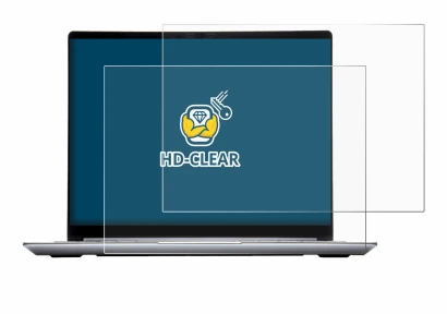 Abbildung des Geräts Framework Laptop 13 mit einer Vielzahl des Displayschutzes.