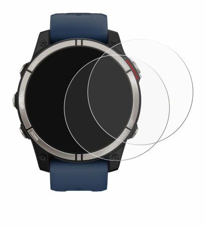 Abbildung des Geräts Garmin quatix 7 mit einer Vielzahl des Displayschutzes.