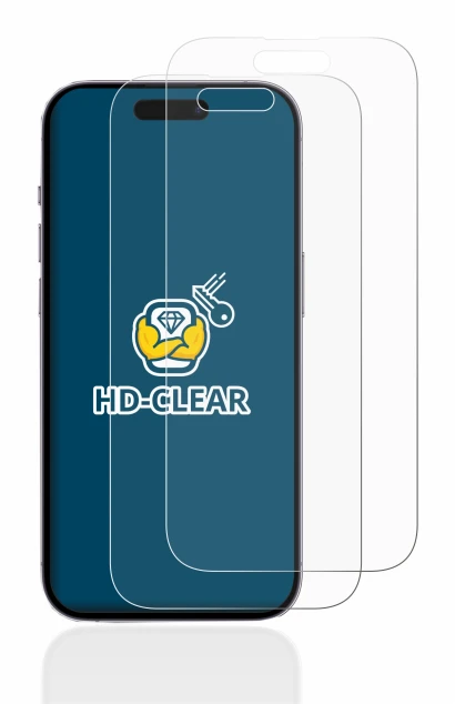 Abbildung des Geräts Apple iPhone 14 Pro mit einer Vielzahl des Displayschutzes.