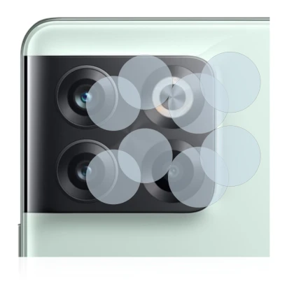 Abbildung des Geräts OnePlus 10T 5G (NUR Kameraschutz) mit einer Vielzahl des Displayschutzes.