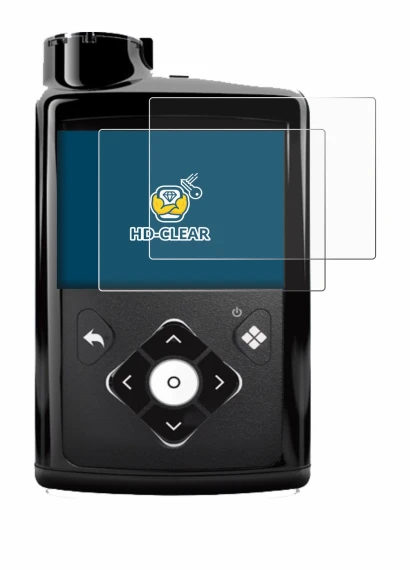 Abbildung des Geräts Medtronic Minimed 780G mit einer Vielzahl des Displayschutzes.