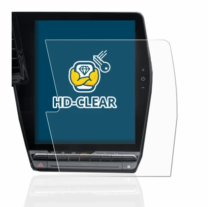 Abbildung des Geräts Renault Megane E-Tech openR Link 12" mit einer Vielzahl des Displayschutzes.