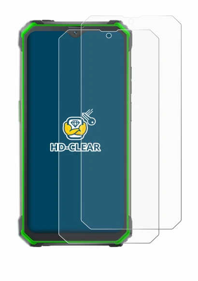 Abbildung des Geräts Blackview BV7100 mit einer Vielzahl des Displayschutzes.