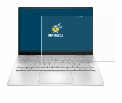 Abbildung des Geräts HP Pavilion x360 2-in-1 (14-ekX) mit einer Vielzahl des Displayschutzes.
