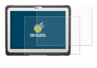 Abbildung des Geräts Panasonic Toughbook FZ-A3 mit einer Vielzahl des Displayschutzes.