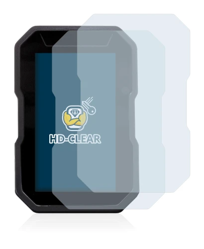 Abbildung des Geräts Ducati DesertX 2022 mit einer Vielzahl des Displayschutzes.