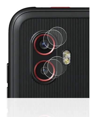 Abbildung des Geräts Samsung Galaxy XCover 6 Pro Enterprise Edition (NUR Kameraschutz) mit einer Vielzahl des Displayschutzes.