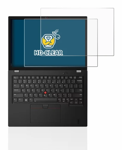 Abbildung des Geräts Lenovo Thinkpad L13 Gen 3 mit einer Vielzahl des Displayschutzes.