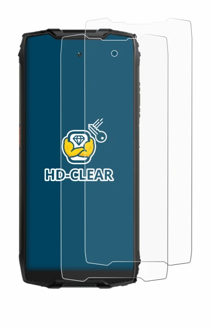 Abbildung des Geräts Blackview BV9300 mit einer Vielzahl des Displayschutzes.