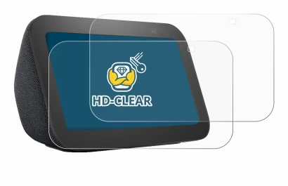 Abbildung des Geräts Amazon Echo Show 5 (3. Gen.) mit einer Vielzahl des Displayschutzes.