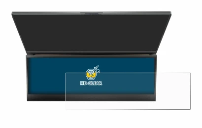 Abbildung des Geräts ASUS ROG Zephyrus Duo 16 2023 (NUR Touch Bar) mit einer Vielzahl des Displayschutzes.