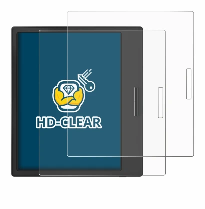 Abbildung des Geräts Boox Page mit einer Vielzahl des Displayschutzes.