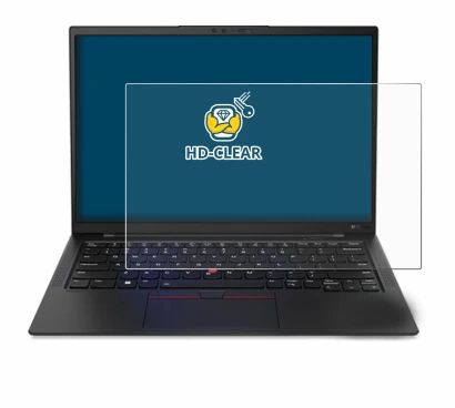 Abbildung des Geräts Lenovo ThinkPad X1 Carbon 14" Gen 11 mit einer Vielzahl des Displayschutzes.