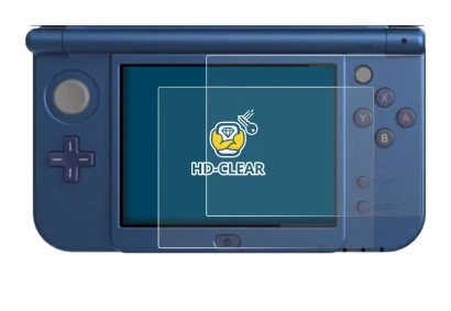 Abbildung des Geräts Nintendo New 3DS XL (Unteres Display) mit einer Vielzahl des Displayschutzes.