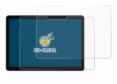 Abbildung des Geräts Microsoft Surface Go 4 mit einer Vielzahl des Displayschutzes.