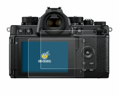 Abbildung des Geräts Nikon Z F mit einer Vielzahl des Displayschutzes.