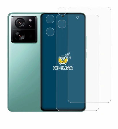 Abbildung des Geräts Xiaomi 13T (Display+Kamera) mit einer Vielzahl des Displayschutzes.