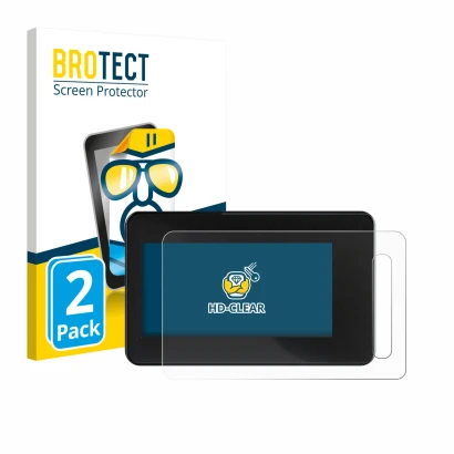 Vorderseite einer Produktverpackung mit dem Markenlogo BROTECT. Daneben ist das Gerät Shimano Steps SC-EN600 mit dem zugehörig