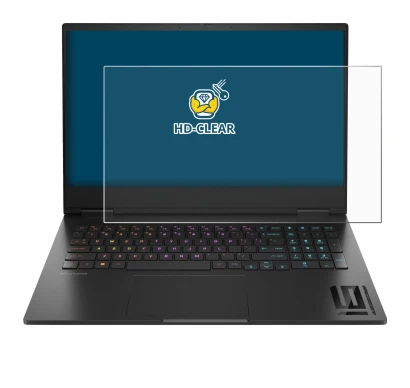Abbildung des Geräts HP Omen 16 2024 mit einer Vielzahl des Displayschutzes.