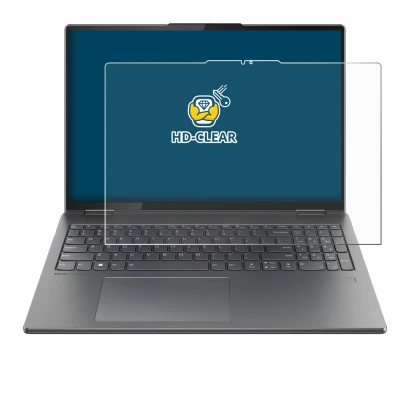 Abbildung des Geräts Lenovo Yoga 7i 2-in-1 Gen 9 16" mit einer Vielzahl des Displayschutzes.