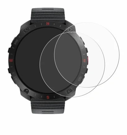 Abbildung des Geräts Polar Grit X2 Pro mit einer Vielzahl des Displayschutzes.