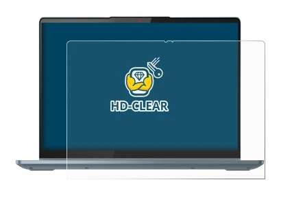 Abbildung des Geräts Lenovo IdeaPad 5i 2-in-1 Gen 9 14" mit einer Vielzahl des Displayschutzes.