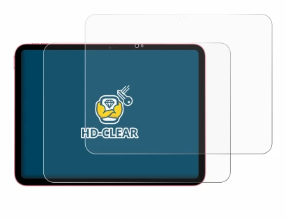 Abbildung des Geräts Apple iPad 10.9" 2022 (10. Gen.) mit einer Vielzahl des Displayschutzes.