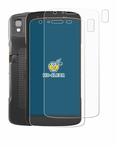 Abbildung des Geräts Zebra TC22 (Display+Kamera) mit einer Vielzahl des Displayschutzes.