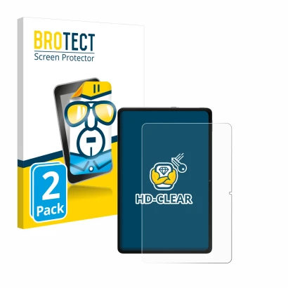 Vorderseite einer Produktverpackung mit dem Markenlogo BROTECT. Daneben ist das Gerät Xiaomi Redmi Pad Pro mit dem zugehörigen