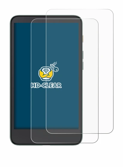 Abbildung des Geräts Xiaomi Moaan InkPalm 5 mit einer Vielzahl des Displayschutzes.