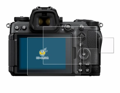 Abbildung des Geräts Nikon Z6 III mit einer Vielzahl des Displayschutzes.