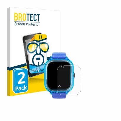 Vorderseite einer Produktverpackung mit dem Markenlogo BROTECT. Daneben ist das Gerät SaveFamily Enjoy mit dem zugehörigen Dis