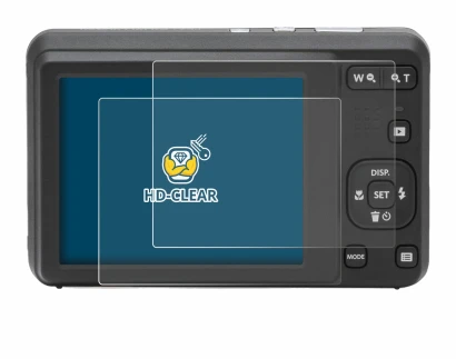 Abbildung des Geräts Kodak Pixpro FZ55 mit einer Vielzahl des Displayschutzes.